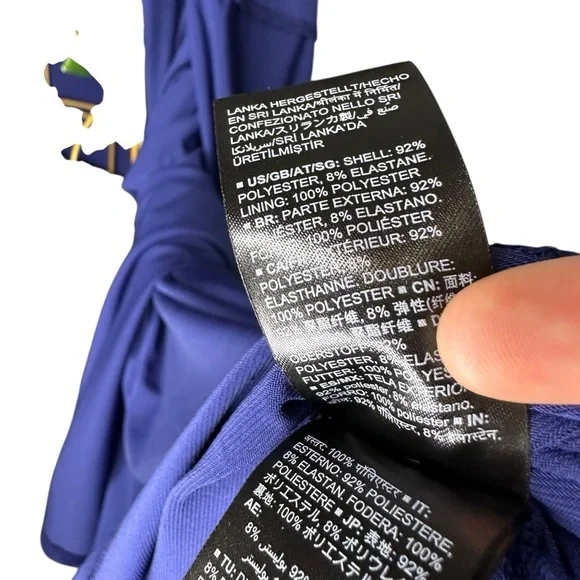 Truth & Fable Women’s Jersey Layer Wrap Dress Women’s Size 2XL PLUS - Navy Blue - Picture 14 of 14